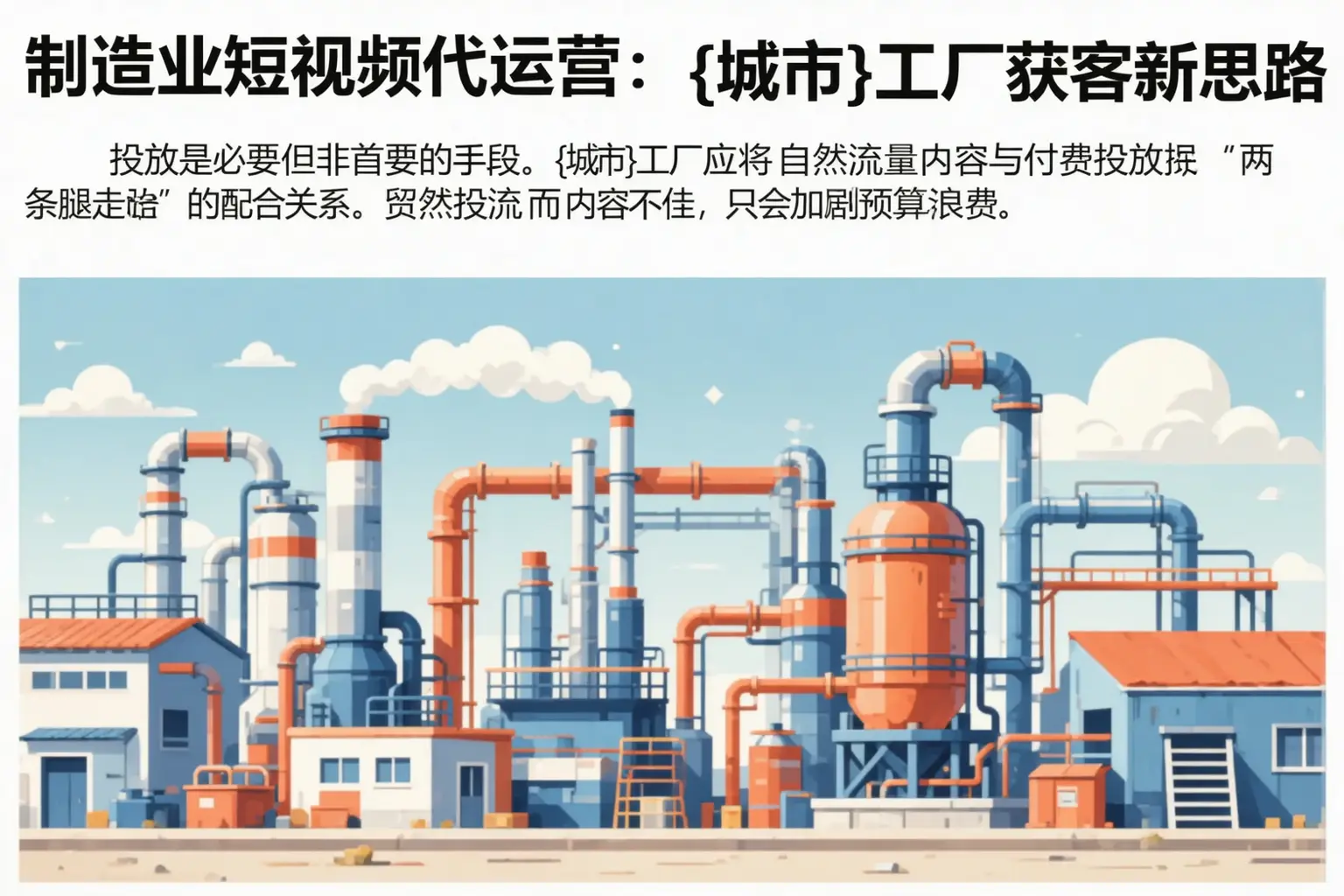 制造业短视频代运营:雷州工厂获客新思路